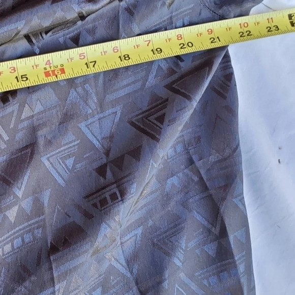 Vintage Ship N Shore black button down blouse 14 - Picture 7 of 9